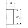 Тумба под раковину GEBERIT RENOVA NR.1 COMPRIMO 862046000 40 см