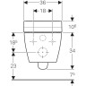 Унитаз-биде подвесной GEBERIT AQUACLEAN TUMA CLASSIC 146.094.11.1 с сиденьем безободковый альпийский белый